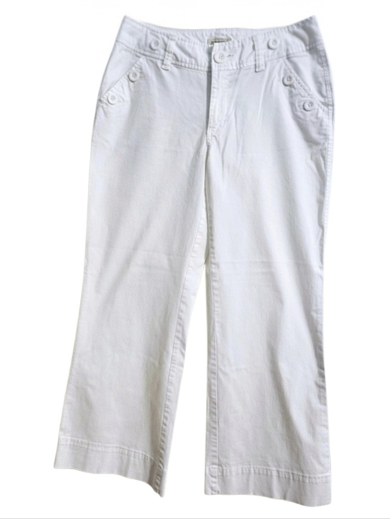 St. John's Bay Pants - St. John's Bay White Wide Leg Minimalist Pants Size 8
